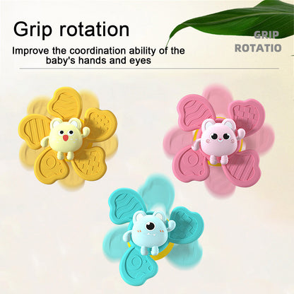 Soft Spinning Bath Toy With Suction Cup