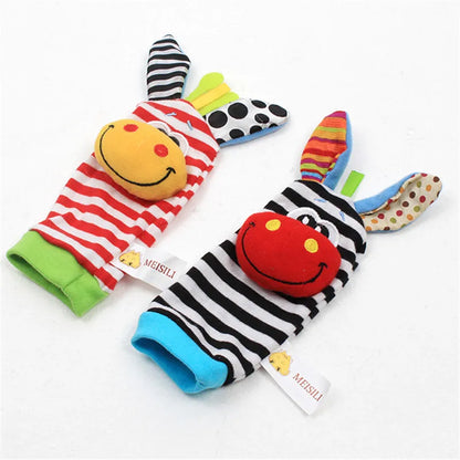 Cute Stuffed Animals Baby Rattle Socks