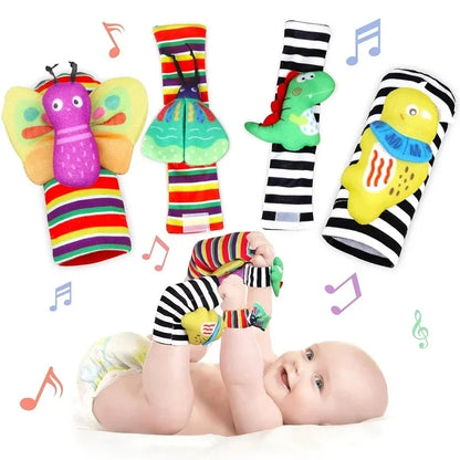 Cute Stuffed Animals Baby Rattle Socks