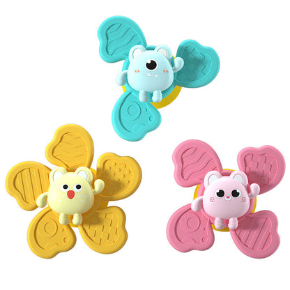 Soft Spinning Bath Toy With Suction Cup