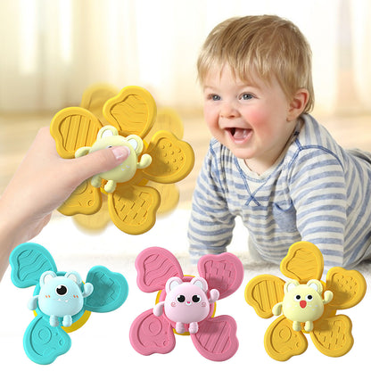 Soft Spinning Bath Toy With Suction Cup